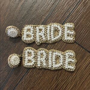 Beaded Bride Earrings